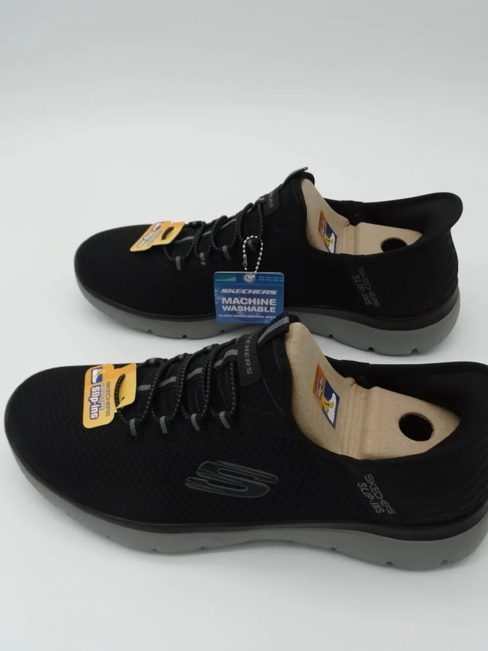 Men's Skechers Slip-ins Summits Sneakers High Range Slip On Comfort Black 10.5